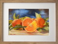 Silvia Habán - Zátišie s pomarančmi, Giclée tlač s rámom limitovaná edícia