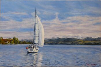 Obraz, olej na plátne, Nezávislosť, autor Silvia Habán