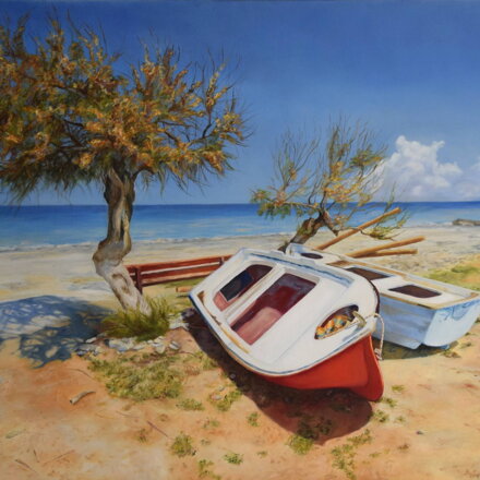 Silvia Habán - Peace of beach, Giclée tlač na plátno limitovaná edícia