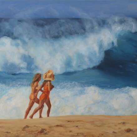 Silvia Habán - Sila mora, olej na plátne, 60x120 cm