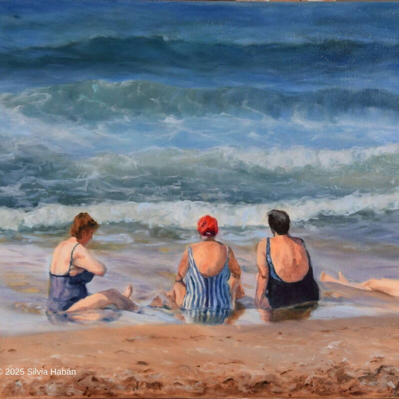 Silvia Habán - Golden girls, Giclée tlač na plátno limitovaná edícia