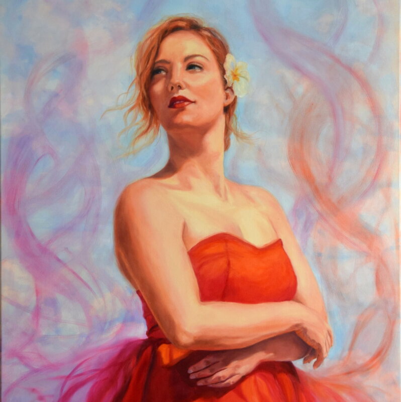 Silvia Habán - Heméra, olej na plátne, 124x84 cm