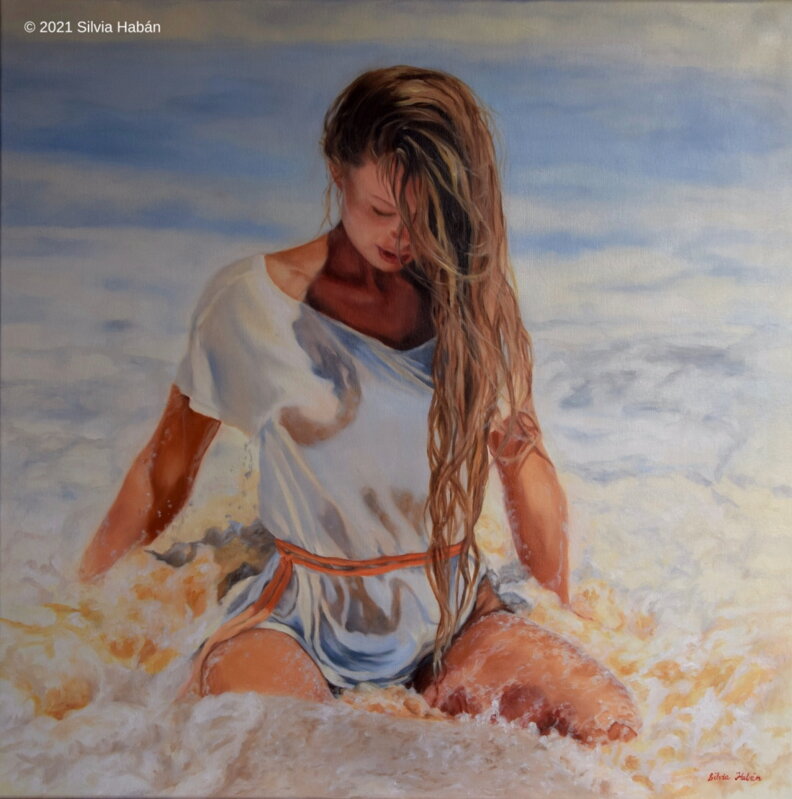 Silvia Habán - Z vody zrodená, Giclée tlač na plátno limitovaná edícia